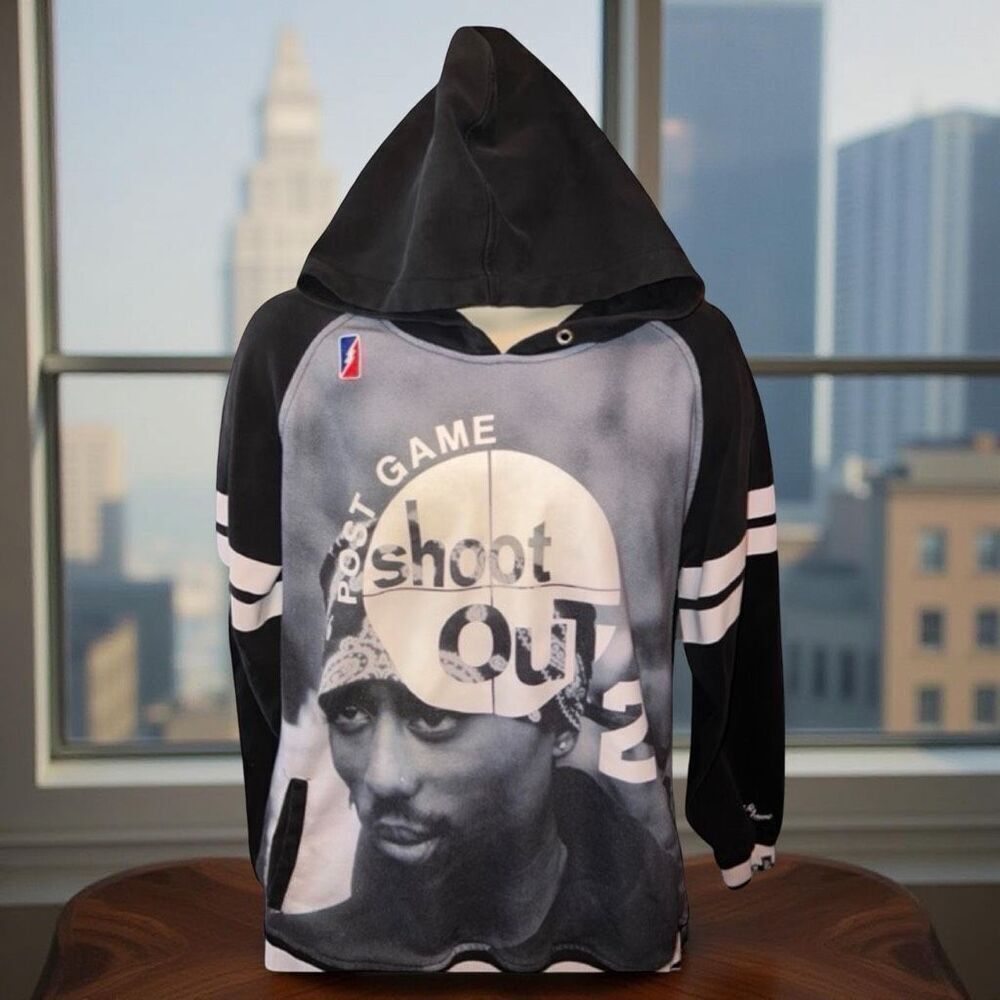 Rare Post Game Shoot Out Tupac Birdie 2 Hoodie Size XL